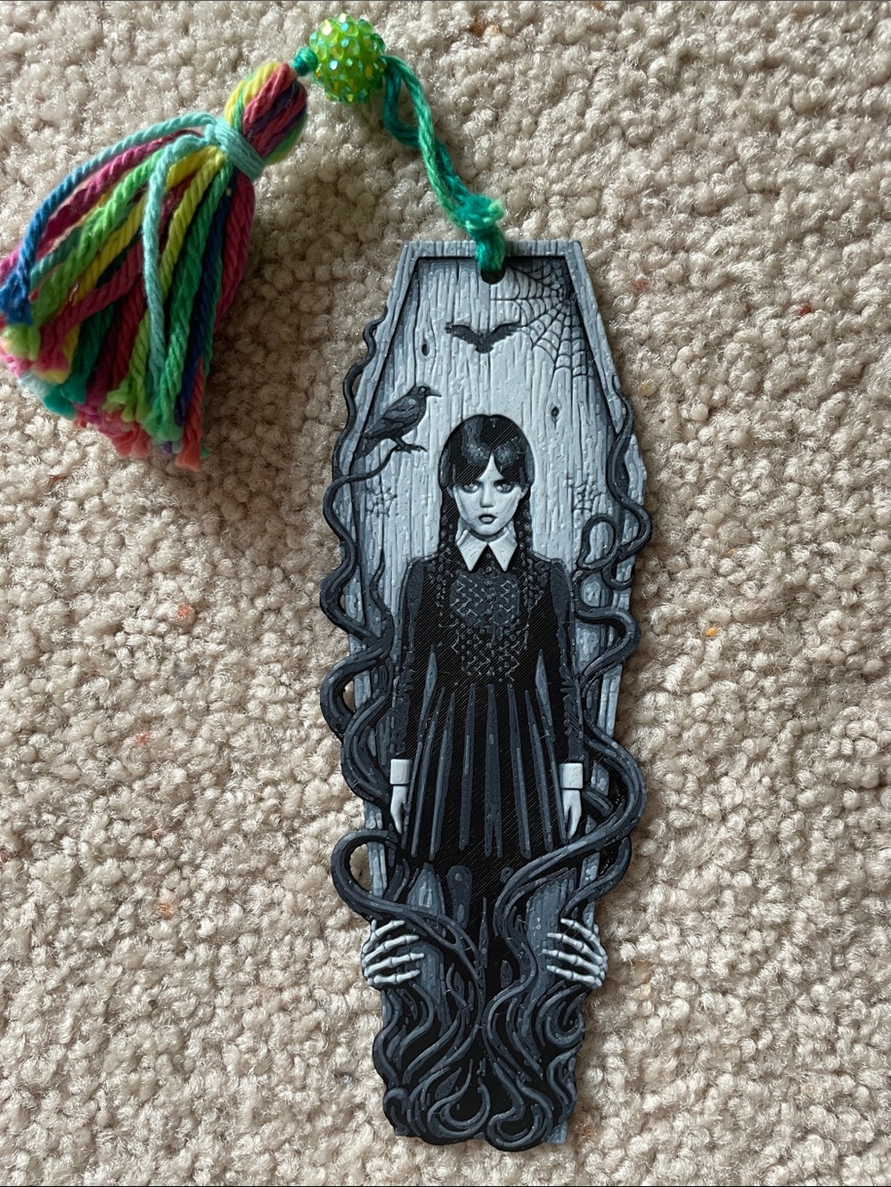 Wednesday Addams 3D bookmark